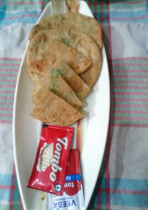 A picture of Stuffed Green Pea Paratha.