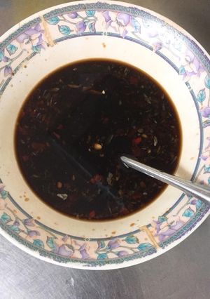Hình của món Nước Tương Chay.