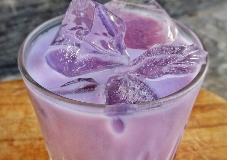 Bagaimana Bikin Milky Purple Yum/Goguma Latte🍠🍶 Enak dan Antiribet