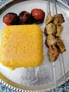 عکسی از دستور کباب چنجه ذغالی