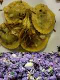Tortelli di patate viola e carciofi