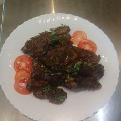 A picture of Grilled/ Baked Minty Lamb chops. #AuthorMarathon.