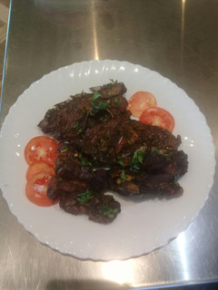 A picture of Grilled/ Baked Minty Lamb chops. #AuthorMarathon.