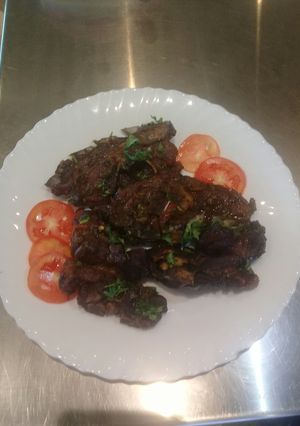 A picture of Grilled/ Baked Minty Lamb chops. #AuthorMarathon.