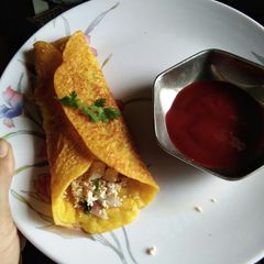 Paneer stuffed chhila A picture of Paneer stuffed chhila.