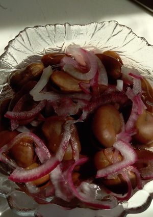 Babsaláta, török babból recept fotója