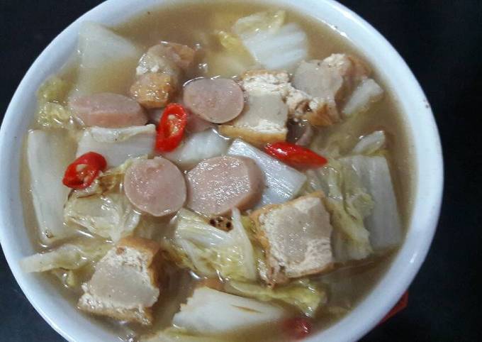 Resep Sawi Putih Cah Sosis Dan Tahu Bakso Oleh Ferry Soehardja Cookpad