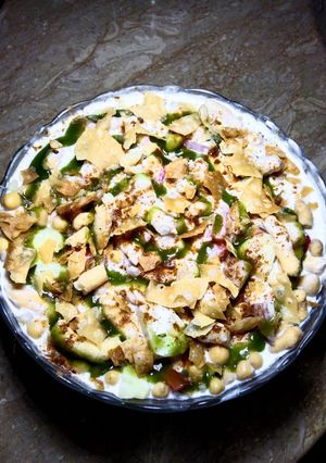 A picture of Dhahi Phulki chaat.
