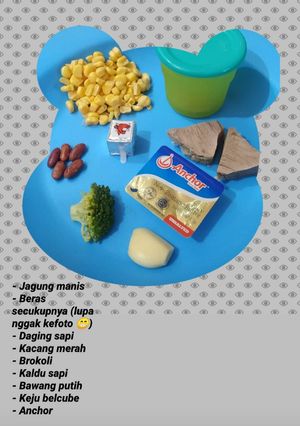 Foto resep Mpasi 6+ (Bubur daging brokoli)