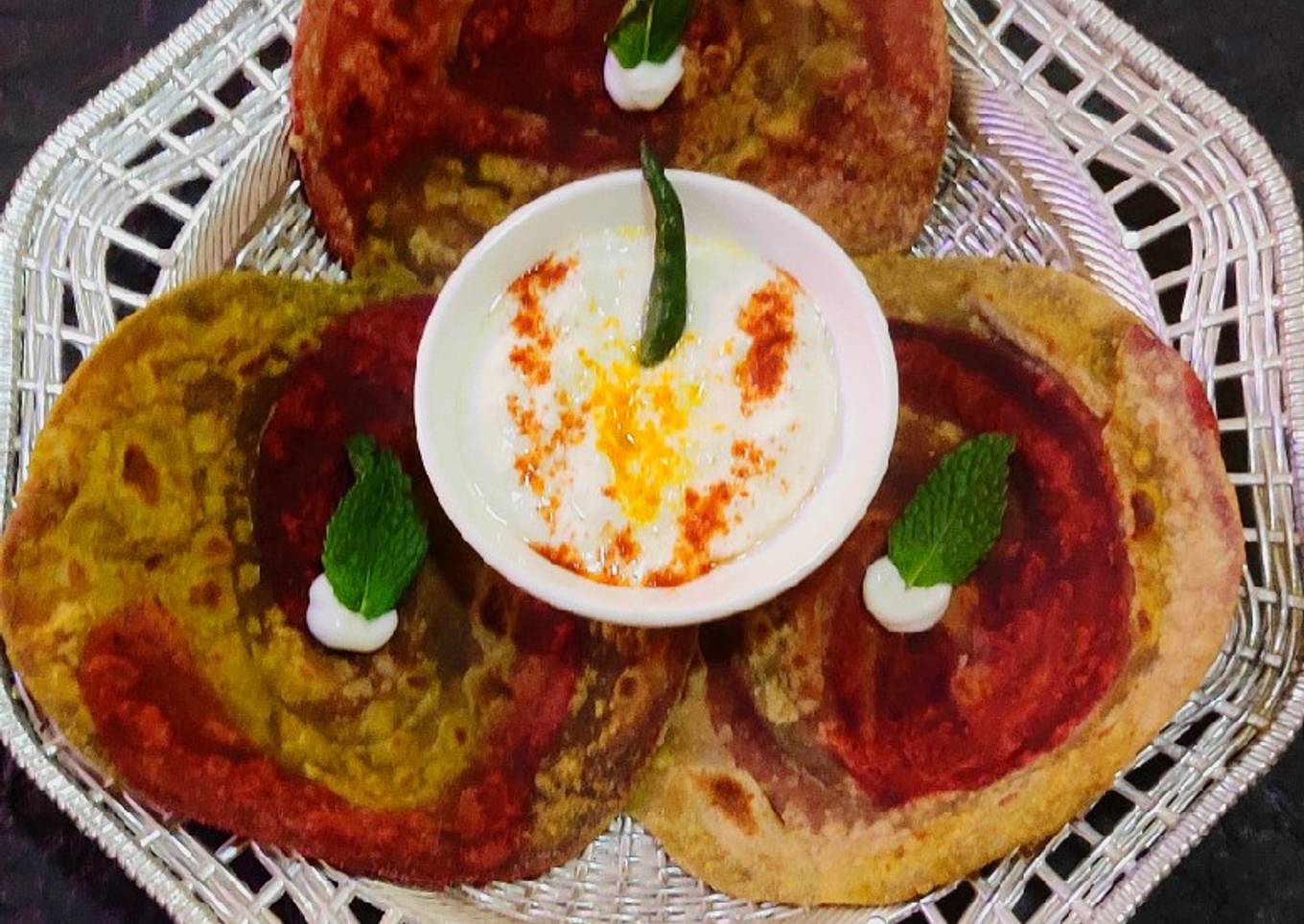 Millets & Vegetables colourful Paratha