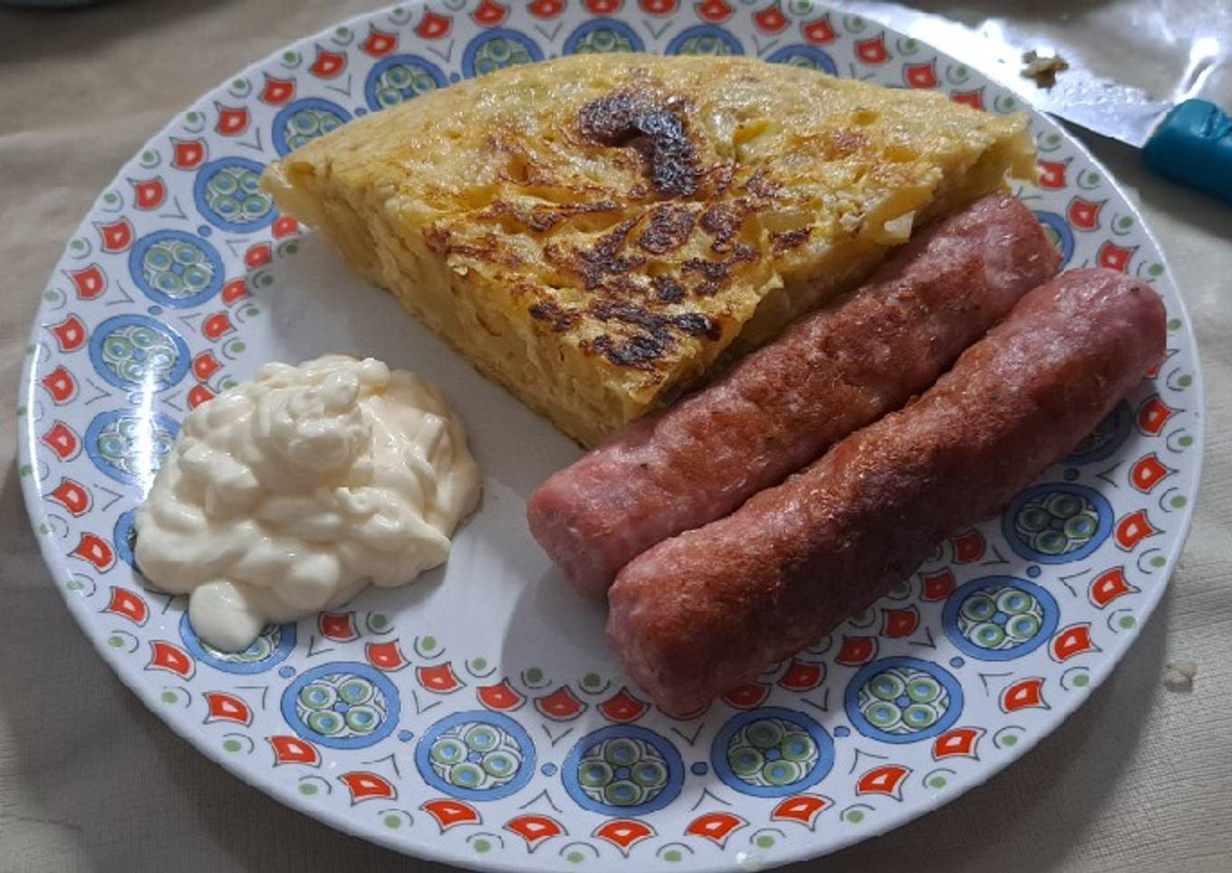 Tortilla de calabacín y patata