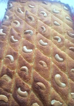 صورة لوصفة بسبوسة