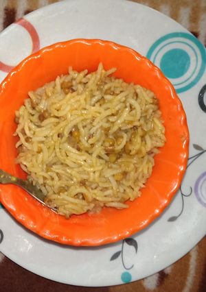 A picture of Moong dall khichdi.