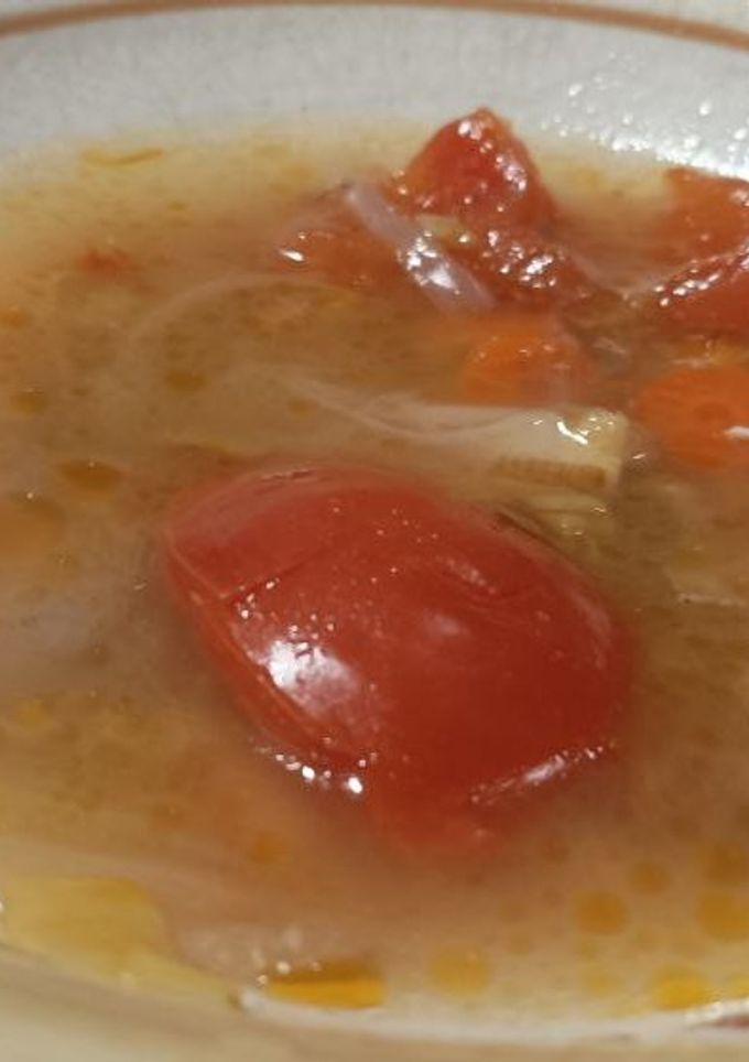 Una foto de Sopa de pollo suave