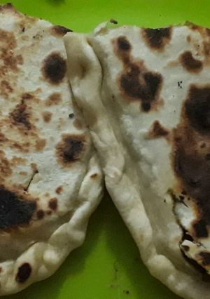 صورة لوصفة كسرة الشحمة حارة وبنية