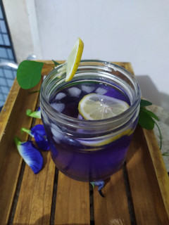 Foto resep Es Lemon Bunga Telang
