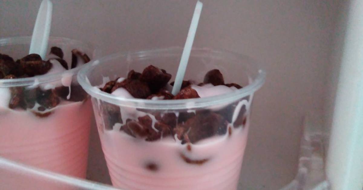 Paletas de yogurt con cereal Receta de Eloiza Gonzalez- Cookpad