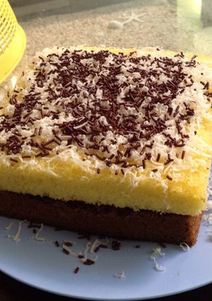 Foto resep Kue Jadul Coklat Keju Kukus