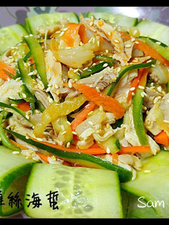 紅油涼拌雞絲海蜇 的食譜成品照片