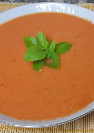 Una foto de Gazpacho a mi manera