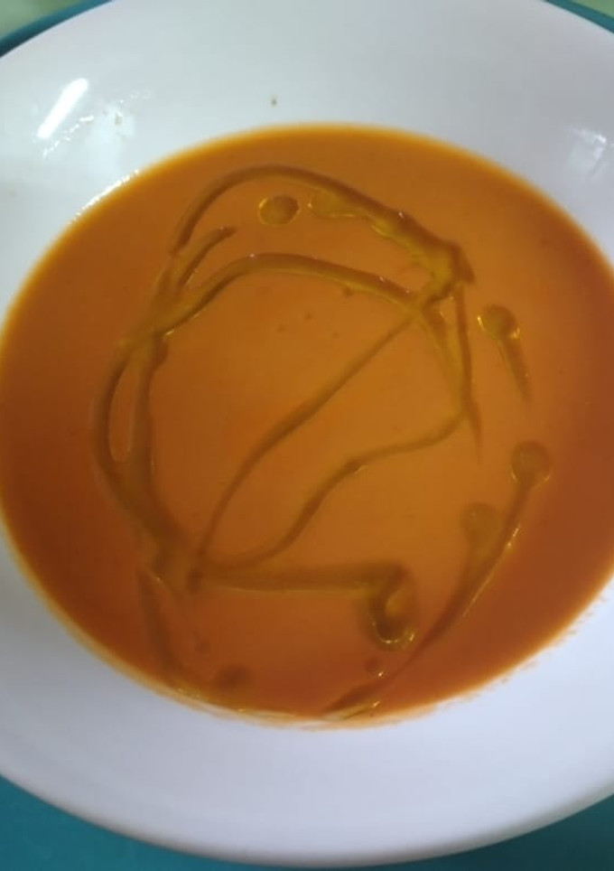 Una foto de Crema de tomate