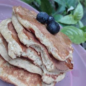 Pancakes de banana saludable para un desayuno energético ❤?