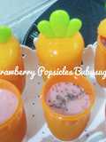 Strawberry Popsicle With Chia Seed (bisa untuk Mpasi)