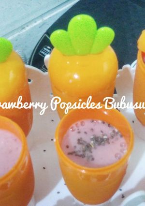Foto resep Strawberry Popsicle With Chia Seed (bisa untuk Mpasi)