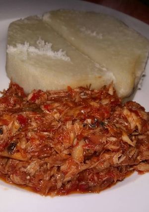 A picture of Boil Yam & Fish Sauce.