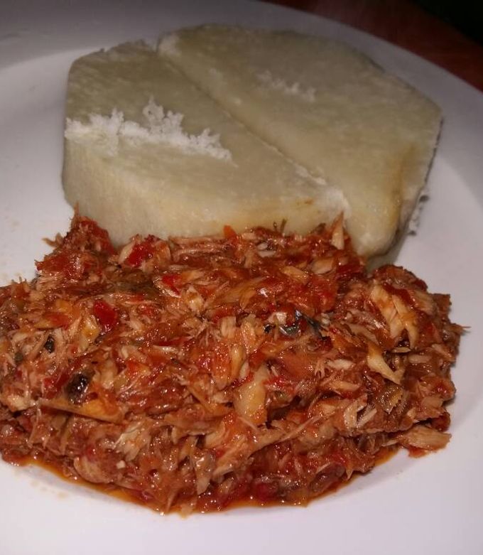 A picture of Boil Yam & Fish Sauce.