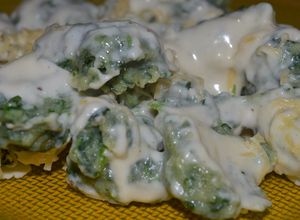 Una foto de Malfatti (mal hechos) en Salsa bechamel