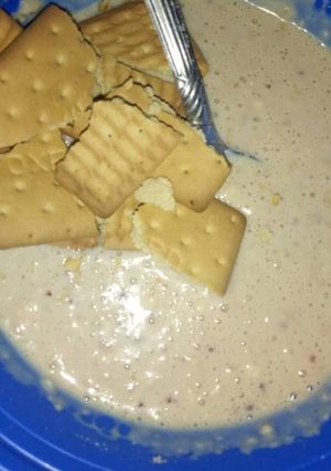 A picture of Milk n milo cold beverage.