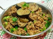 A picture of cà tím xào thịt heo