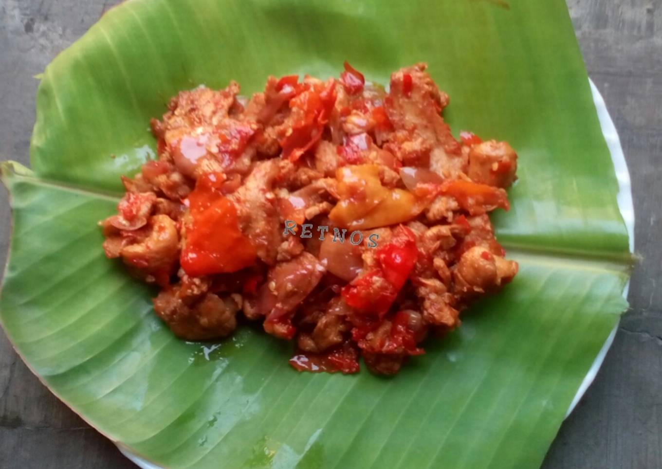 Ayam (ala) dendeng balado