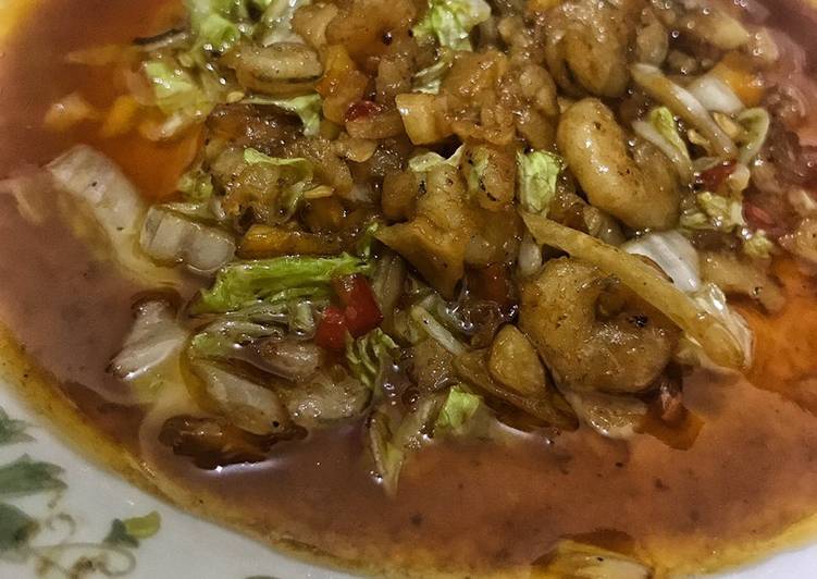 Cah udang SaWo pedas asam manis