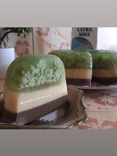Foto resep Puding Lumut Mentega Cokelat