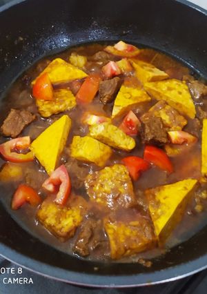 Foto resep Semur daging, tahu, tempe