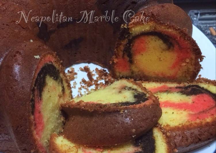 Resep 1. Neapolitan Marble Cake #KamisManis Anti Gagal