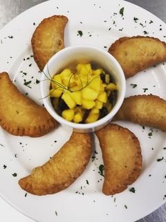 A picture of Pork Picadillo Empandas.