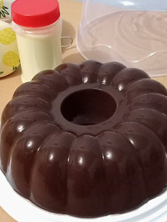 Foto resep Puding Coklat Fla Susu Vanila