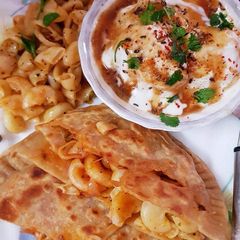 A picture of Macaroni paratha.