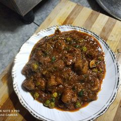 A picture of Dhaba Style Mushroom 🍄 Matar.