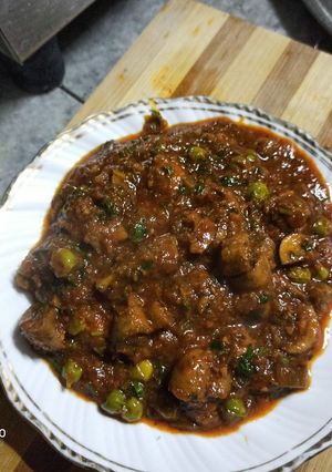 A picture of Dhaba Style Mushroom 🍄 Matar.