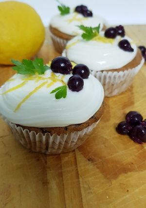 Φωτογραφία της συνταγής Cupcakes με Λεμόνι και Blueberries