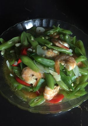 Foto resep Tumis buncis udang