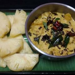 A picture of Pineapple Pachhadi.