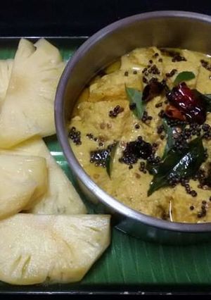 A picture of Pineapple Pachhadi.