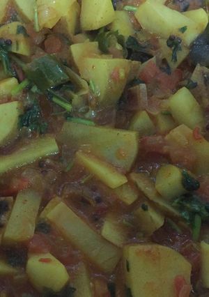 A picture of Aloo ki Sabzi.