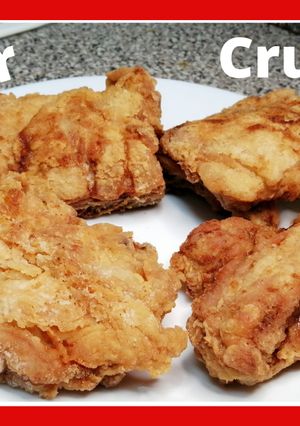 Una foto de Pollo broaster crujiente 😋👌