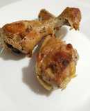 Muslos de pollo asados en olla de presión